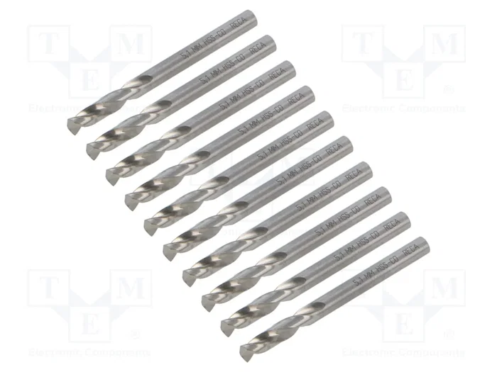 RECA Broca para metal 5,1 mm x 62 mm HSS-Co RECA Broca para metal 5,1 mm x 62 mm HSS-Co