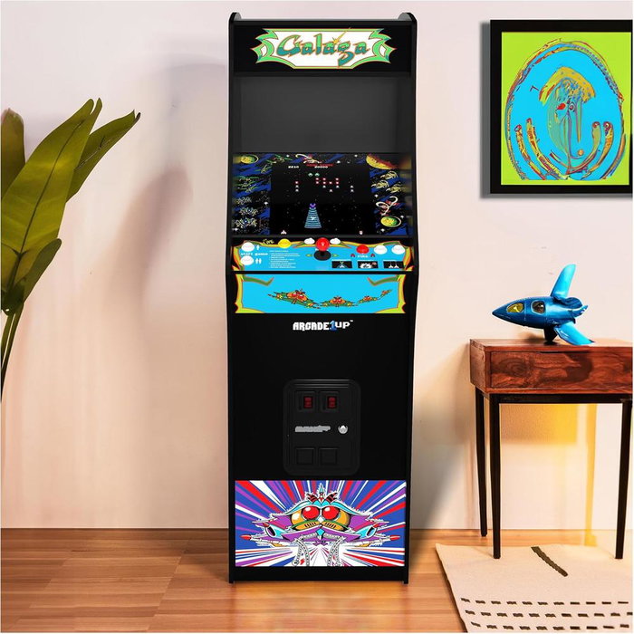 Arcade1up Máquina Arcade Galaga Deluxe 001045913000019 con Galaga, Pac-Man, Galaxian y otros juegos clásicos retro