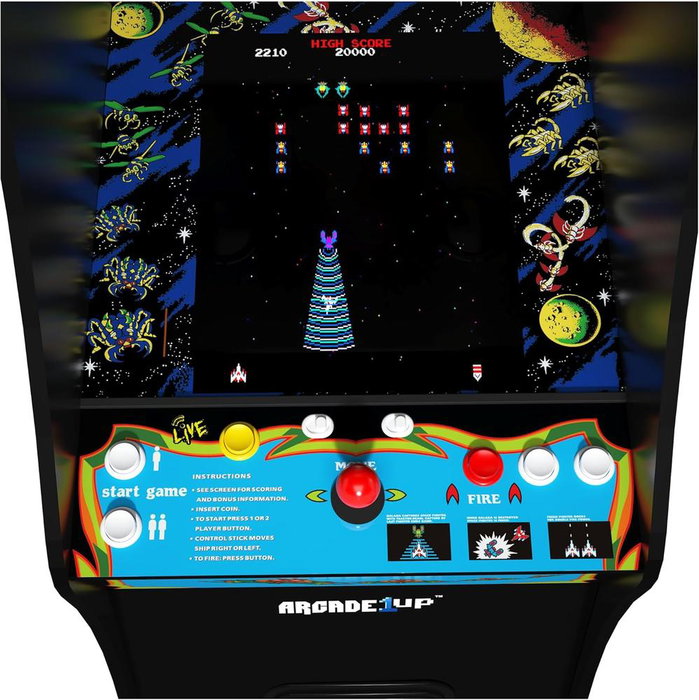 Arcade1up Máquina Arcade Galaga Deluxe 001045913000019 con Galaga, Pac-Man, Galaxian y otros juegos clásicos retro