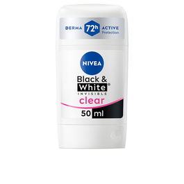 Nivea BLACK & WHITE INVISIBLE Desodorante Stick 50 ml Protección Anti Manchas