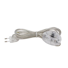 Arditi Interruptor eléctrico de pie transparente con cable de 3 m