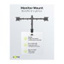 Goobay Monitor-Halterung Dual Flex negro