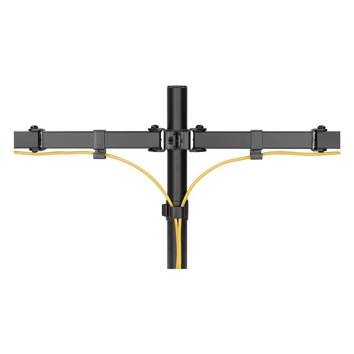 Goobay Monitor-Halterung Dual Flex negro