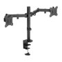 Goobay Monitor-Halterung Dual Flex negro