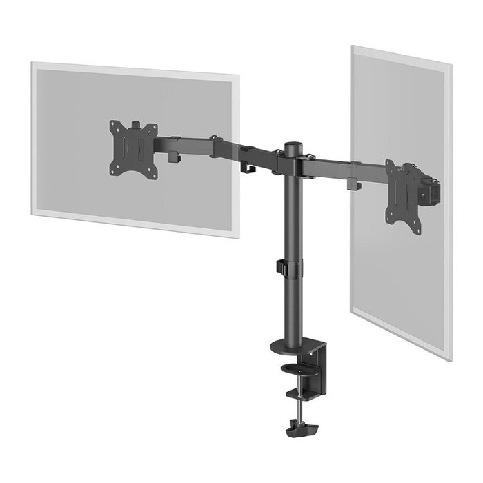 Goobay Monitor-Halterung Dual Flex negro