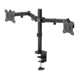 Goobay Monitor-Halterung Dual Flex negro