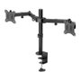 Goobay Monitor-Halterung Dual Flex negro