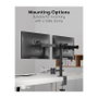 Goobay Monitor-Halterung Dual Flex negro