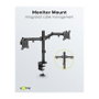 Goobay Monitor-Halterung Dual Flex negro
