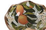 DKD Home Decor Bol Tropical Mango Lacado Multicolor 15 x 6.5 x 15 cm Colección National Oranges Apto Lavavajillas