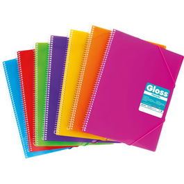 Carpeta Fundas (Tarifario) Grafoplas Espiral Pp Rigido Maxiplas Gloss A4 50 F.Morado (Set de 4)