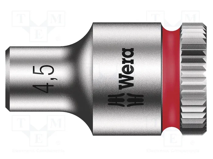WERA Vaso de 6 ángulos HEX 4,5mm 1/4 pulgada 23mm Zyklop WERA Vaso de 6 ángulos HEX 4,5mm 1/4 pulgada 23mm Zyklop
