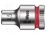 WERA Vaso de 6 ángulos HEX 4,5mm 1/4 pulgada 23mm Zyklop