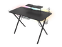GENESIS Holm 300 RGB Escritorio Gaming Negro 1200x600x750 mm con Carga Inalámbrica y Hub USB