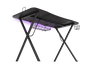 GENESIS Holm 300 RGB Escritorio Gaming Negro 1200x600x750 mm con Carga Inalámbrica y Hub USB