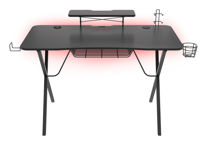 GENESIS Holm 300 RGB Escritorio Gaming Negro 1200x600x750 mm con Carga Inalámbrica y Hub USB GENESIS Holm 300 RGB Escritorio Gaming Negro 1200x600x750 mm con Carga Inalámbrica y Hub USB