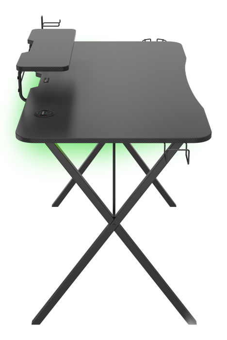 GENESIS Holm 300 RGB Escritorio Gaming Negro 1200x600x750 mm con Carga Inalámbrica y Hub USB GENESIS Holm 300 RGB Escritorio Gaming Negro 1200x600x750 mm con Carga Inalámbrica y Hub USB