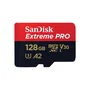 SanDisk Extreme PRO 128 GB MicroSDXC UHS-I Tarjeta de Memoria - Clase 10, V30, A2, 200 MB/s, 90 MB/s, Resistente (Agua, Golpes, Rayos X) con Adaptador SD