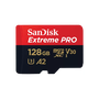 SanDisk Extreme PRO 128 GB MicroSDXC UHS-I Clase 10 con Adaptador