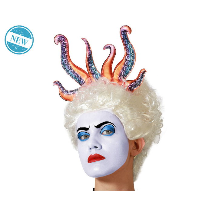 AnimeCos Accesorio de Cabeza con Tentáculos Rosados y Pelo Blanco para Disfraces y Cosplay de Fantasía AnimeCos Accesorio de Cabeza con Tentáculos Rosados y Pelo Blanco para Disfraces y Cosplay de Fantasía