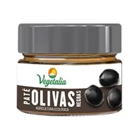 VEGETALIA Paté de Olivas Negras Pequeño 100Gr. Bio Ecológico Vegano Sin Lactosa Sin Azúcar