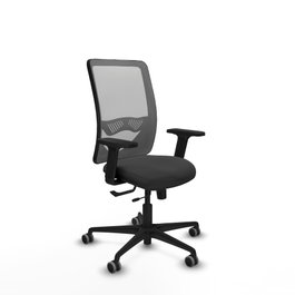 PIQUERAS Y CRESPO Silla de oficina Zulema con mecanismo Sincro/Traslack en Gris oscuro y Gris