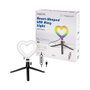 LogiLink Anillo de luz LED con forma de corazón y trípode