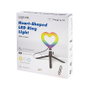 LogiLink Anillo de luz LED con forma de corazón y trípode