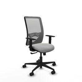 PIQUERAS Y CRESPO Silla de oficina Zulema con mecanismo Sincro, Gris claro y Gris