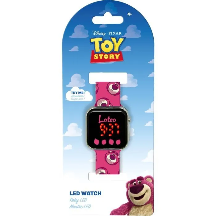 Kids Licensing Reloj LED Lotso - Reloj Pulsera Infantil de Toy Story - LTS00017