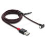 DeLOCK EASY-USB 2.0 Cable USB Tipo-A a USB Tipo-C™ Angulado 2 m Negro/Rojo