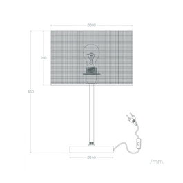 Pakdasht Lámpara de Mesa Ratán SKD-T1011
