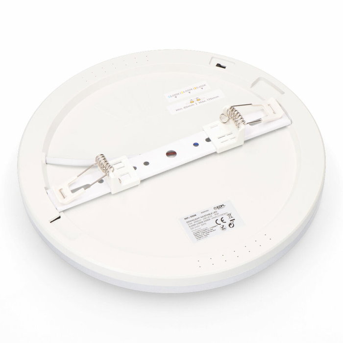 Edm Downlight ajustable LED superficie/empotrar 20 W 2050 lm Cromo Edm Downlight ajustable LED superficie/empotrar 20 W 2050 lm Cromo