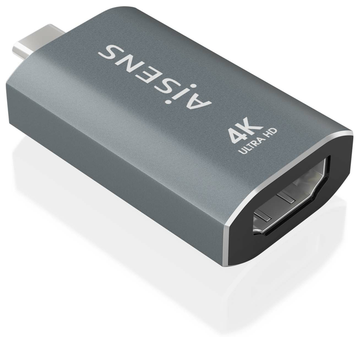 Aisens Adaptador USB-C a HDMI 4K@60Hz Gris Aluminio A109-0862 Aisens Adaptador USB-C a HDMI 4K@60Hz Gris Aluminio A109-0862