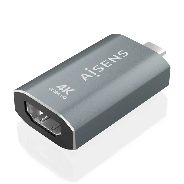 Aisens Adaptador USB-C a HDMI 4K@60Hz Gris Aluminio Aisens Adaptador USB-C a HDMI 4K@60Hz Gris Aluminio