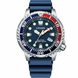 Citizen BN0168-06L PROMASTER DIVER con esfera azul y correa de caucho