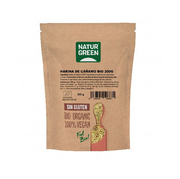 NATURGREEN Harina de Cáñamo Bio 300g