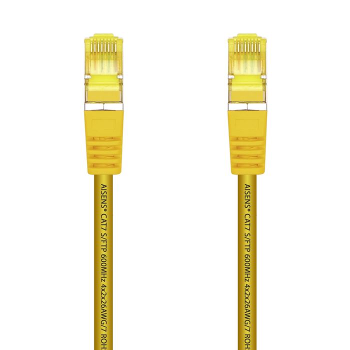 Aisens Cable de Red Cat.7 S/FTP PIMF AWG26 Amarillo 25cm