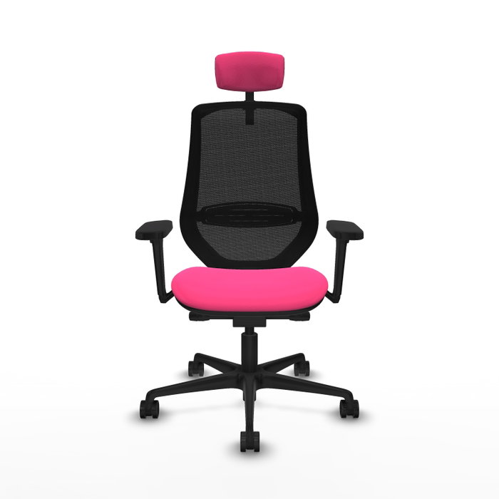 PIQUERAS Y CRESPO Silla de oficina Mardos Rosa y Negro con mecanismo Sincro/Traslack PIQUERAS Y CRESPO Silla de oficina Mardos Rosa y Negro con mecanismo Sincro/Traslack
