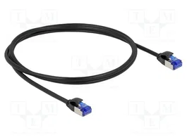 DeLOCK Cable de red RJ45 Cat.6A S/FTP Slim 1 m negro