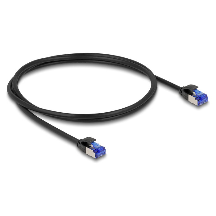 DeLOCK Cable de red RJ45 Cat.6A S/FTP Slim 1 m negro