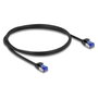 DeLOCK Cable de red RJ45 Cat.6A S/FTP Slim 1 m negro