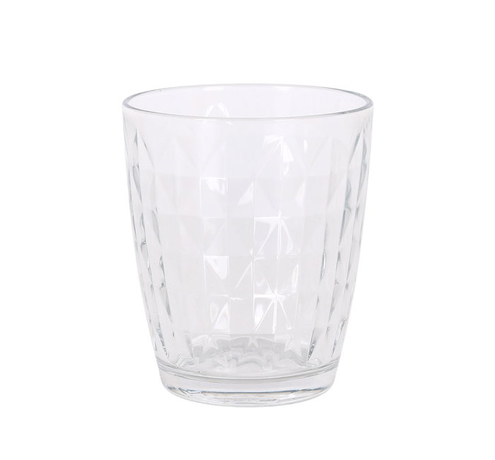 LAV Set de 4 Vasos Artem, 340 cc, Cristal, 8.5 x 8.5 x 10 cm (12 Cajas)