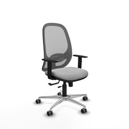 PIQUERAS Y CRESPO Silla de oficina Cilanco con mecanismo Sincro/Traslack Gris