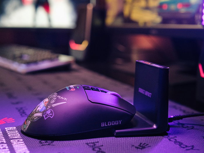 A4-Tech Bloody R73 Ultra Duo Cypher Ghost Ratón Gaming Inalámbrico Negro