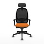 PIQUERAS Y CRESPO Silla de oficina Cilanco con mecanismo Sincro, Naranja y Negro