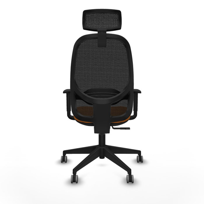 PIQUERAS Y CRESPO Silla de oficina Cilanco con mecanismo Sincro, Naranja y Negro