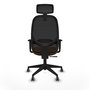 PIQUERAS Y CRESPO Silla de oficina Cilanco con mecanismo Sincro, Naranja y Negro