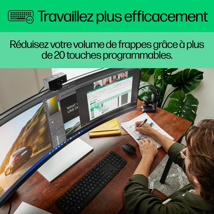 HP HP 450 Teclado Inalámbrico Full-size Negro HP HP 450 Teclado Inalámbrico Full-size Negro