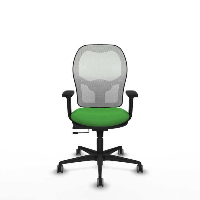 PIQUERAS Y CRESPO Silla de oficina Jorquera Verde y Blanco con Mecanismo Sincro/Traslack